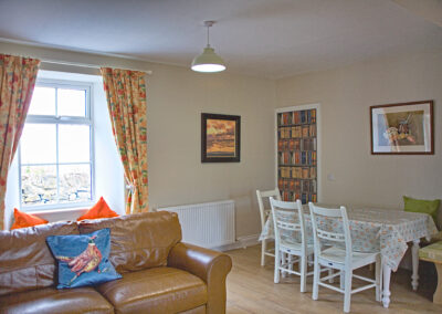 Inside Arthurs Cottage coastal self catering accommodation in Scotland